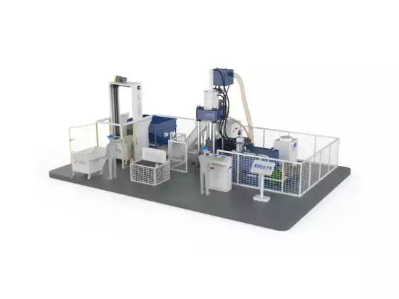 เครื่องอัดก้อนชิปไทเทเนียม